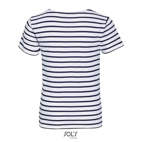 TEE-SHIRT ENFANT COL ROND RAYÉ SOL'S MILES KIDS