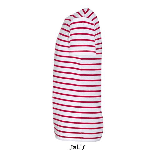 TEE-SHIRT ENFANT COL ROND RAYÉ SOL'S MILES KIDS