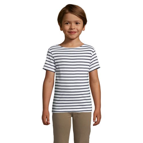 TEE-SHIRT ENFANT COL ROND RAYÉ SOL'S MILES KIDS - 3