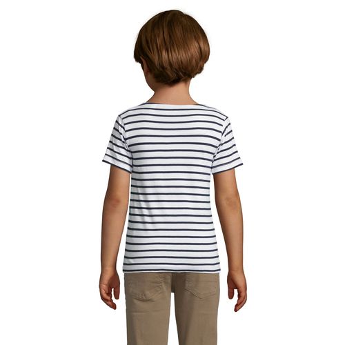 TEE-SHIRT ENFANT COL ROND RAYÉ SOL'S MILES KIDS