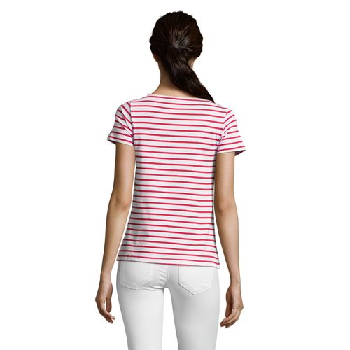 TEE-SHIRT FEMME COL ROND RAYÉ SOL'S MILES WOMEN