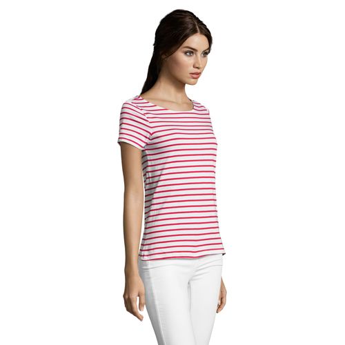 TEE-SHIRT FEMME COL ROND RAYÉ SOL'S MILES WOMEN