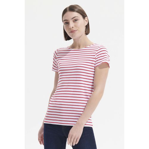 TEE-SHIRT FEMME COL ROND RAYÉ SOL'S MILES WOMEN