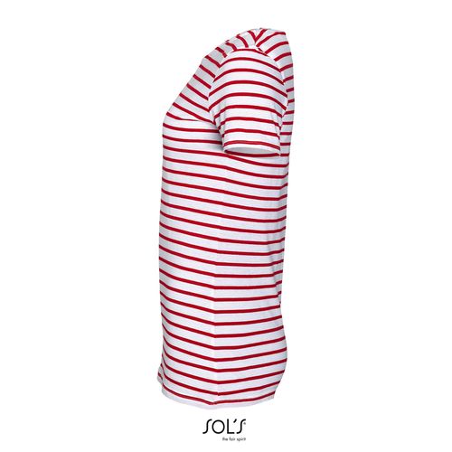 TEE-SHIRT FEMME COL ROND RAYÉ SOL'S MILES WOMEN