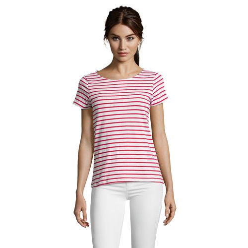 TEE-SHIRT FEMME COL ROND RAYÉ SOL'S MILES WOMEN