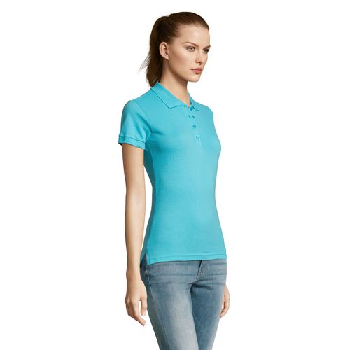 azul atolón POLO DE MANGA CORTA PARA MUJER SOL'S PASSION