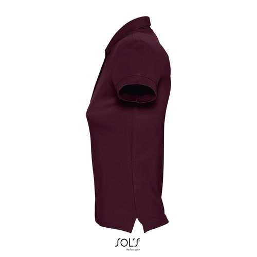 burdeos POLO DE MANGA CORTA PARA MUJER SOL'S PASSION