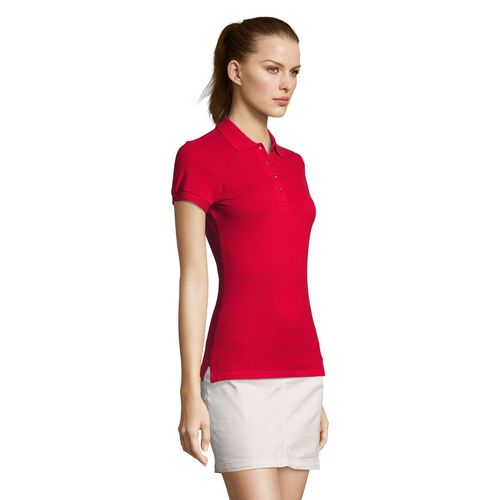 red POLO DE MANGA CORTA PARA MUJER SOL'S PASSION