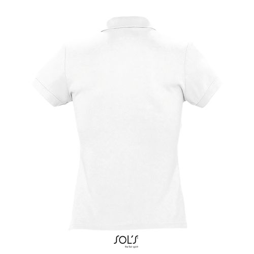 white POLO DE MANGA CORTA PARA MUJER SOL'S PASSION
