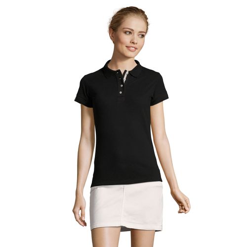 black POLO MUJER SOL'S PORTLAND WOMEN