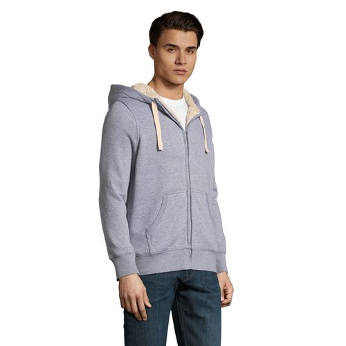 gris chiné SUDADERA UNISEX CON CREMALLERA ESTILO