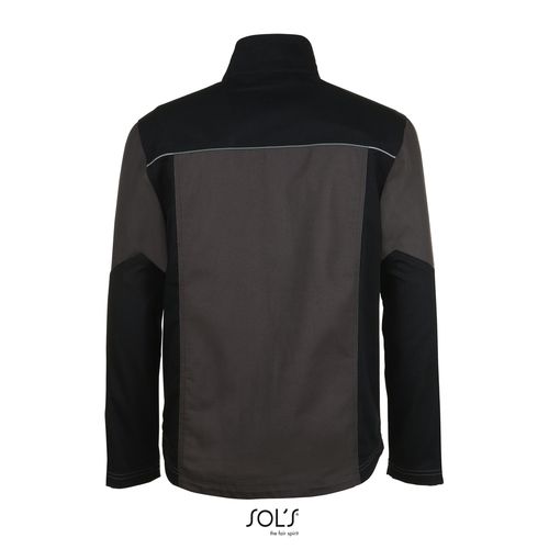 gris oscuro/negro CHAQUETA HOMBRE DE TRABAJO BICOLOR SOL'S IMPACT PRO