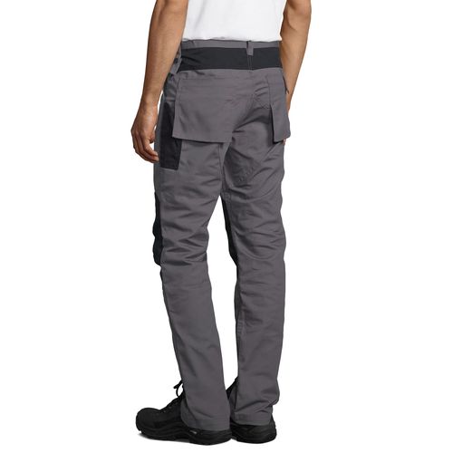 gris oscuro/negro PANTALON DE TRABAJO DE HOMBRE BICOLOR SOL'S METAL PRO