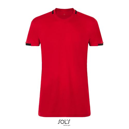 rojo/negro CAMISETA ADULTO CONTRASTADA SOL'S CLASSICO