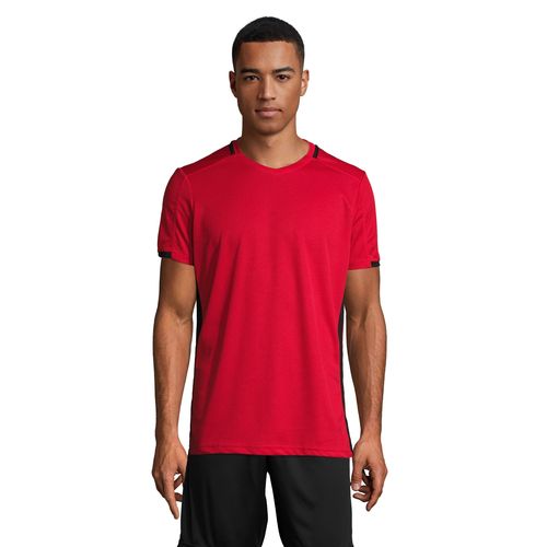 rojo/negro CAMISETA ADULTO CONTRASTADA SOL'S CLASSICO