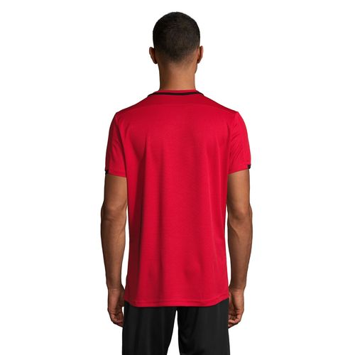 rojo/negro CAMISETA ADULTO CONTRASTADA SOL'S CLASSICO