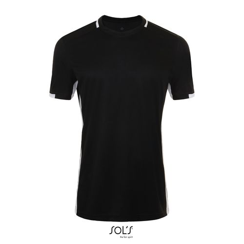negro/blanco CAMISETA ADULTO CONTRASTADA SOL'S CLASSICO