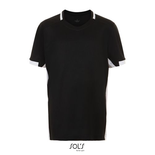 negro/blanco CAMISETA NIÑO CONTRASTADA SOL'S CLASSICO KIDS