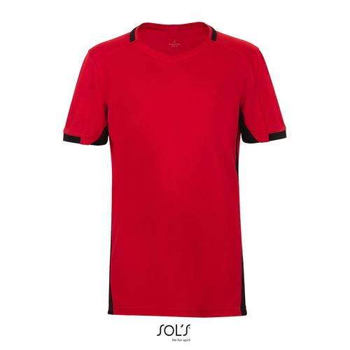 rojo/negro CAMISETA NIÑO CONTRASTADA SOL'S CLASSICO KIDS