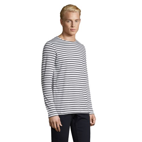 TEE-SHIRT HOMME MANCHES LONGUES RAYÉ SOL'S MARINE MEN