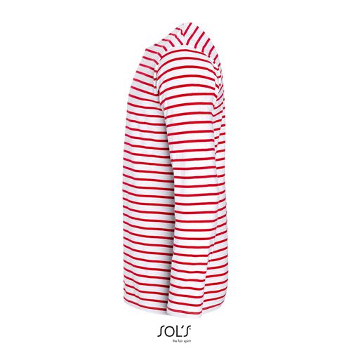 TEE-SHIRT HOMME MANCHES LONGUES RAYÉ SOL'S MARINE MEN