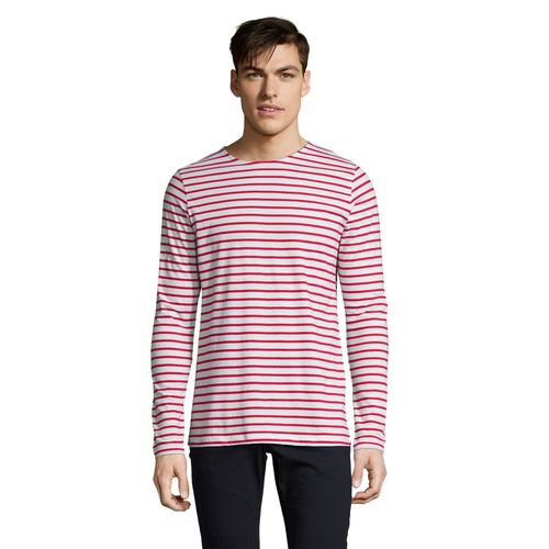 TEE-SHIRT HOMME MANCHES LONGUES RAYÉ SOL'S MARINE MEN