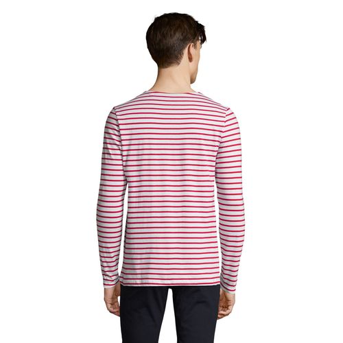 TEE-SHIRT HOMME MANCHES LONGUES RAYÉ SOL'S MARINE MEN