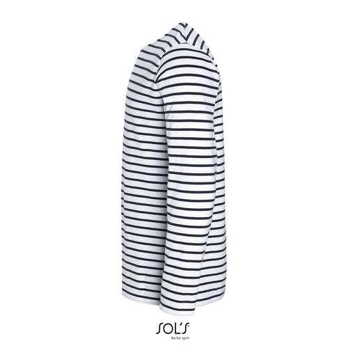 TEE-SHIRT HOMME MANCHES LONGUES RAYÉ SOL'S MARINE MEN