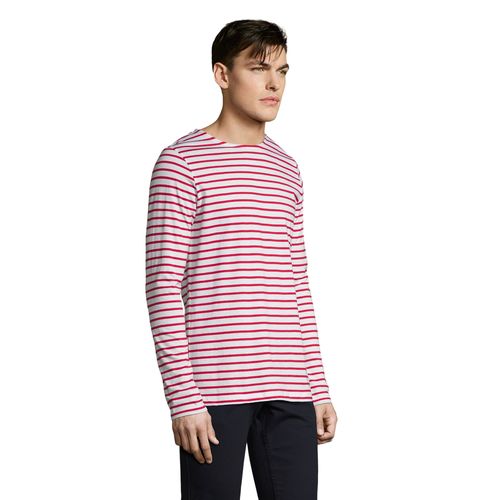TEE-SHIRT HOMME MANCHES LONGUES RAYÉ SOL'S MARINE MEN