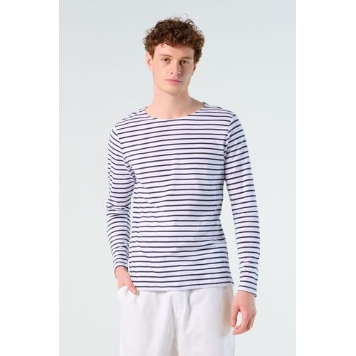 TEE-SHIRT HOMME MANCHES LONGUES RAYÉ SOL'S MARINE MEN