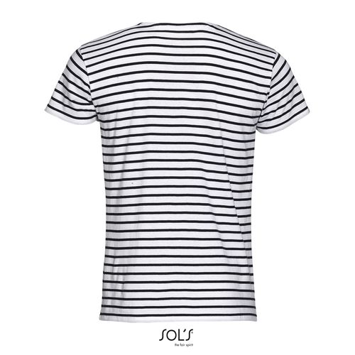 TEE-SHIRT HOMME COL ROND RAYÉ SOL'S MILES MEN