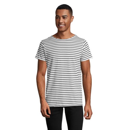 TEE-SHIRT HOMME COL ROND RAYÉ SOL'S MILES MEN