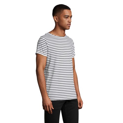 TEE-SHIRT HOMME COL ROND RAYÉ SOL'S MILES MEN