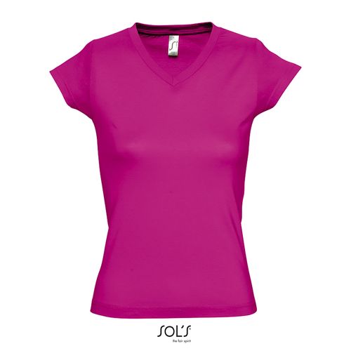 TEE-SHIRT FEMME COL “V” SOL'S MOON