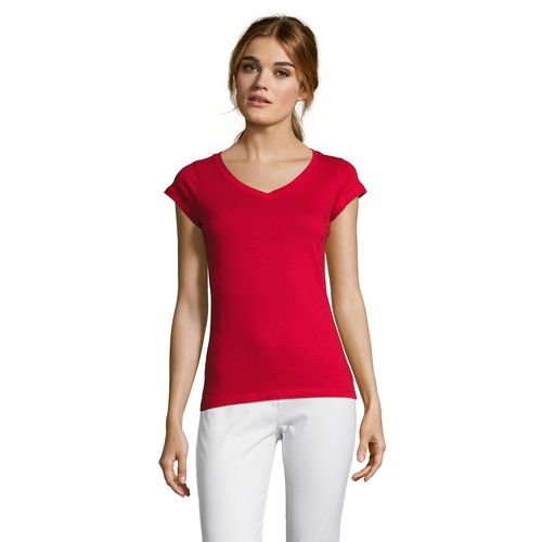 TEE-SHIRT FEMME COL “V” SOL'S MOON