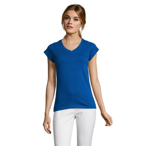TEE-SHIRT FEMME COL “V” SOL'S MOON
