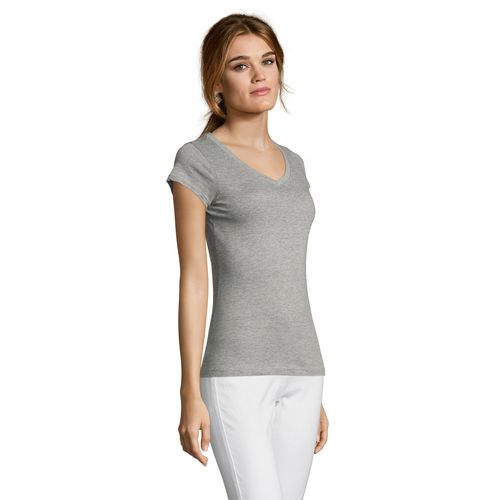 TEE-SHIRT FEMME COL “V” SOL'S MOON