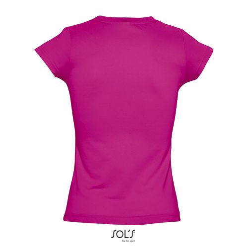 fucsia CAMISETA MUJER CUELLO PICO SOL'S MOON