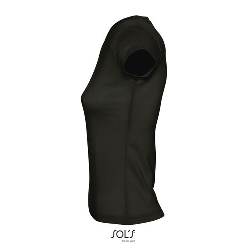negro produndo CAMISETA MUJER CUELLO PICO SOL'S MOON