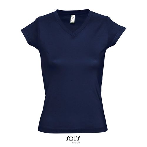 marina francesa CAMISETA MUJER CUELLO PICO SOL'S MOON