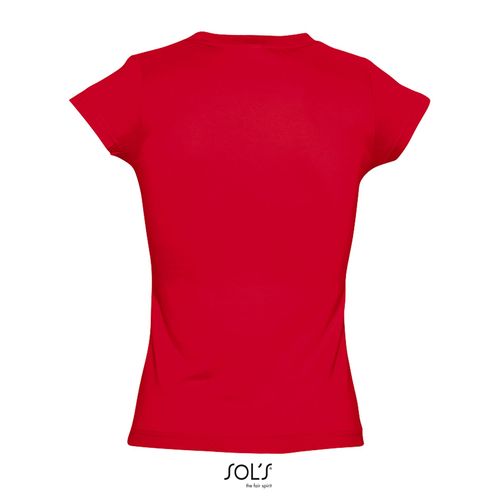 red CAMISETA MUJER CUELLO PICO SOL'S MOON