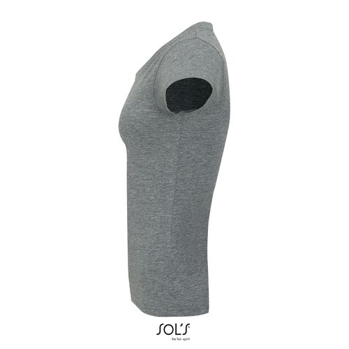 gris chiné CAMISETA MUJER CUELLO PICO SOL'S MOON