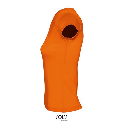 orange CAMISETA MUJER CUELLO PICO SOL'S MOON