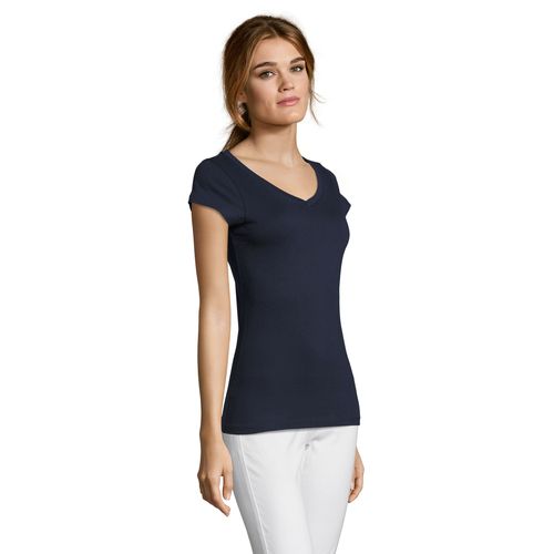 TEE-SHIRT FEMME COL “V” SOL'S MOON
