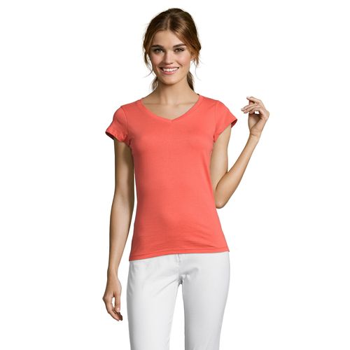 TEE-SHIRT FEMME COL “V” SOL'S MOON