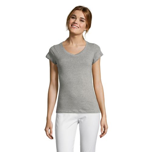 TEE-SHIRT FEMME COL “V” SOL'S MOON