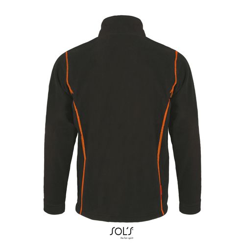 antracita/naranja CHAQUETA MICRO POLAR HOMBRE CON CREMALLERA SOL'S NOVA MEN