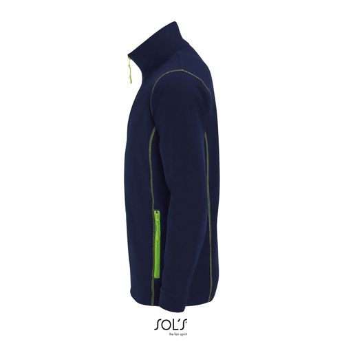 azul marino/verde manzana CHAQUETA MICRO POLAR HOMBRE CON CREMALLERA SOL'S NOVA MEN