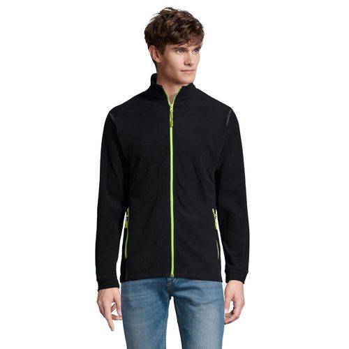 azul marino/verde manzana CHAQUETA MICRO POLAR HOMBRE CON CREMALLERA SOL'S NOVA MEN