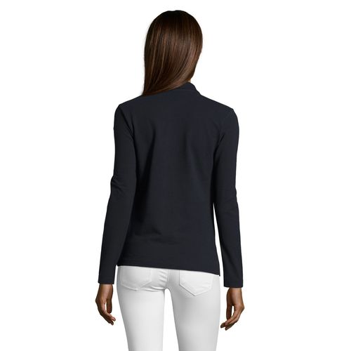 azul marino POLO MANGA LARGA PARA MUJER SOL'S PODIUM
